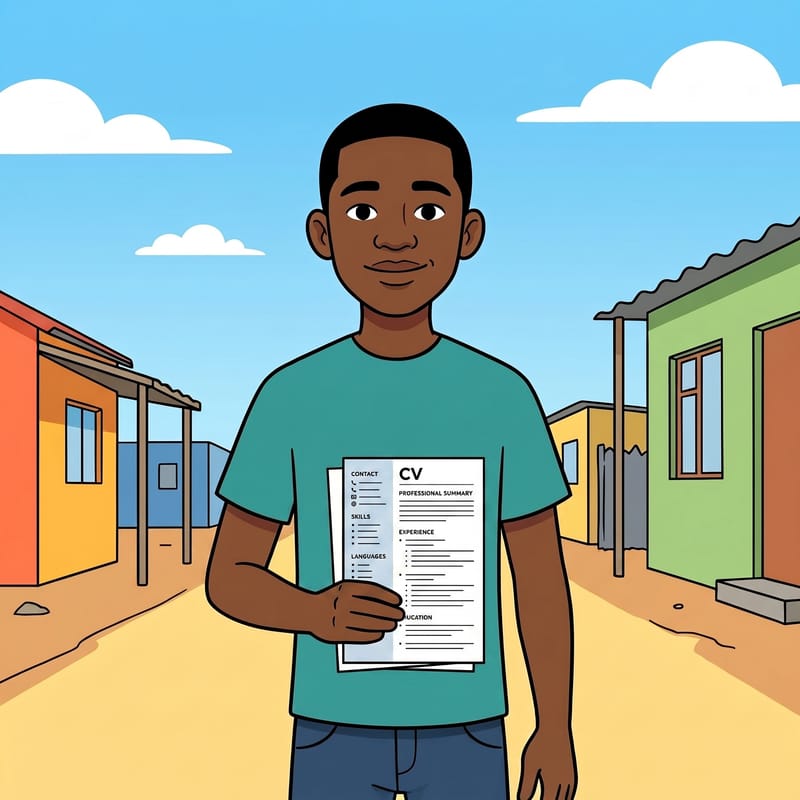 Thabo staying positive and ready to apply for more jobs