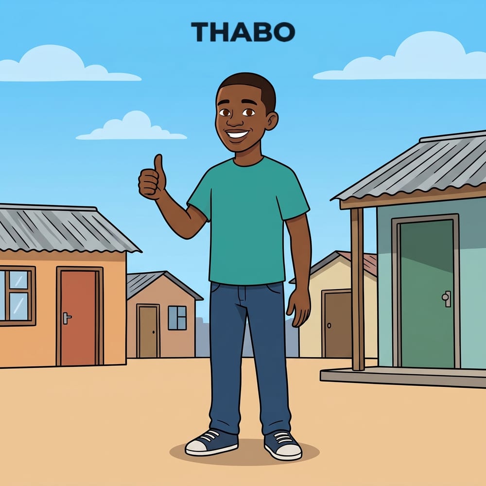 Thabo sending his CV to an employer on WhatsApp