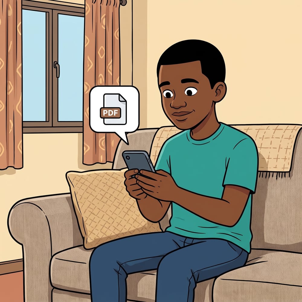 Thabo confident and ready to apply for jobs with his free CV